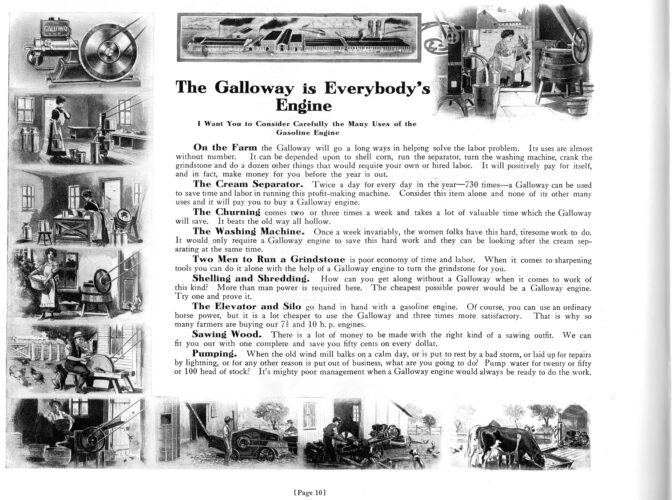 Vintage Galloway Co. Catalogue Pages
